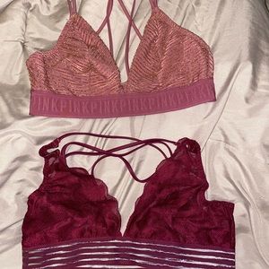 PINK bralettes